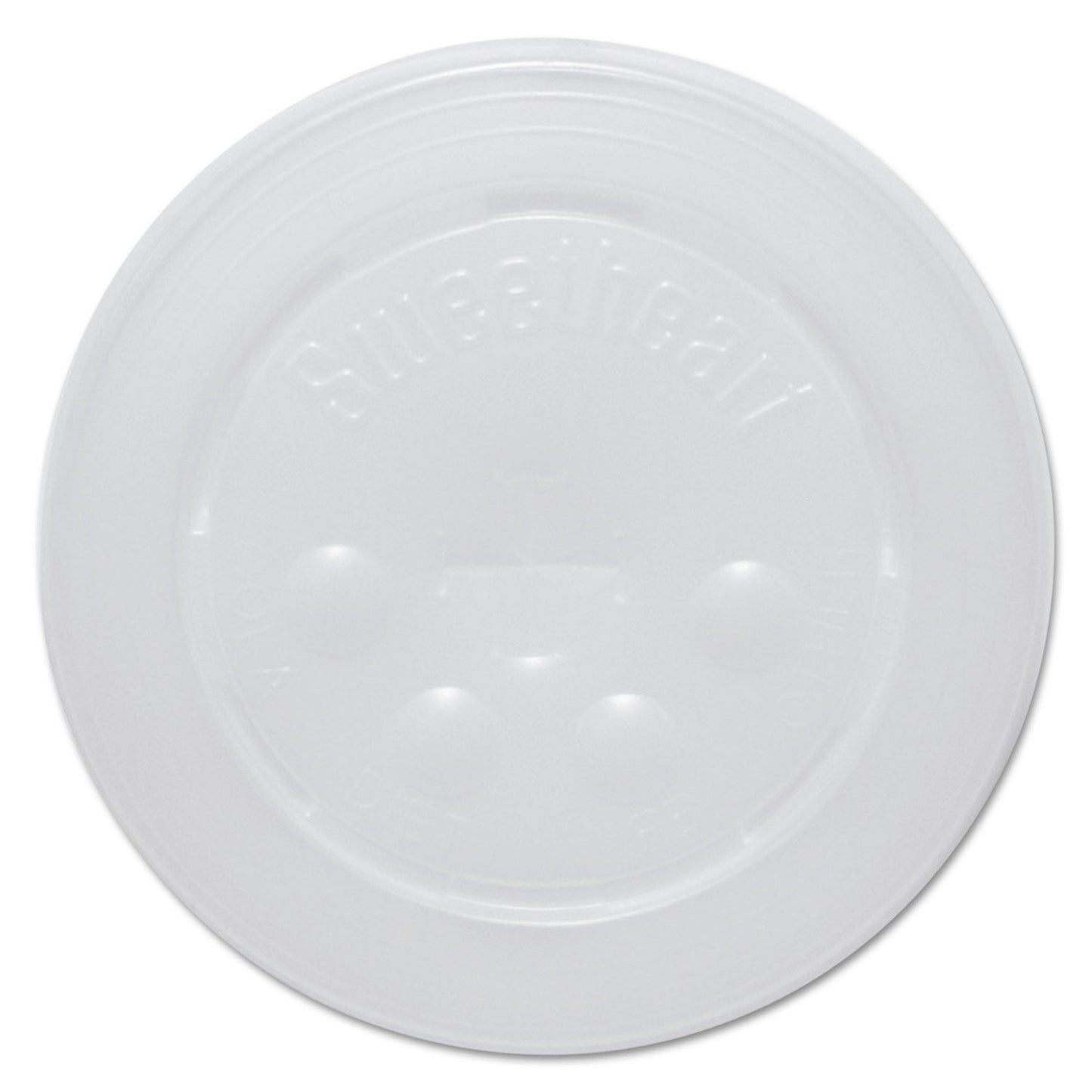 Dart Polystyrene Cold Cup Lids, Fits 12 oz to 24 oz Cups, Translucent, 125/Pack, 16 Packs/Carton