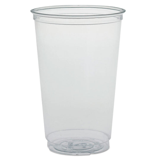 Dart Ultra Clear PETE Cold Cups, 20 oz, Clear, 50/Sleeve, 20 Sleeves/Carton