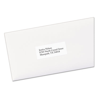 Avery EcoFriendly Mailing Labels, Inkjet/Laser Printers, 1 x 2.63, White, 30/Sheet, 100 Sheets/Pack