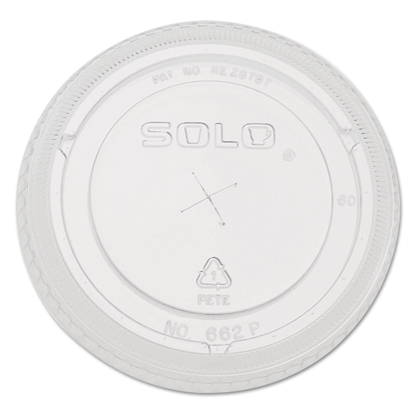 Dart Straw-Slot Cold Cup Lids, Fits 9 oz to 20 oz Cups, Clear, 100/Sleeve, 10 Sleeves/Carton