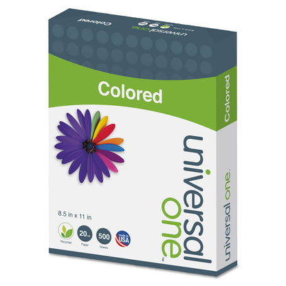 Universal Deluxe Colored Paper, 20 lb Bond Weight, 8.5 x 11, Pink, 500/Ream