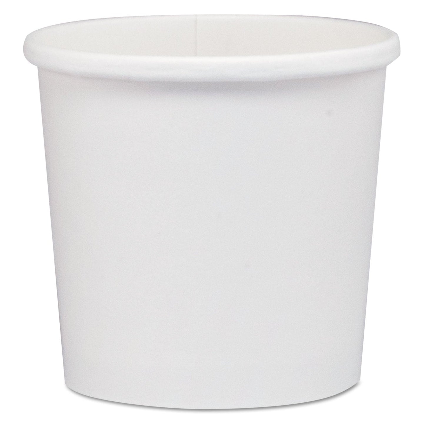 Dart Flexstyle Double Poly Paper Containers, 12 oz, 3.6" Diameter, White, Paper, 25/Bag, 20 Bags/Carton
