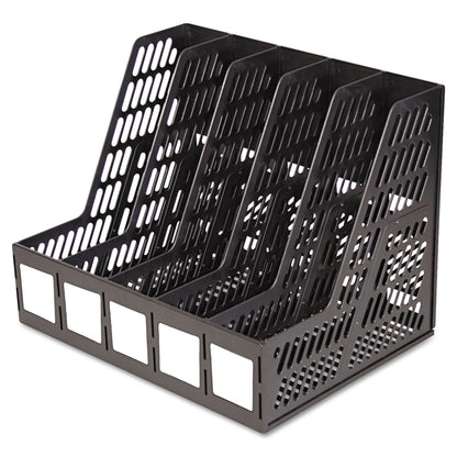 Advantus Literature File, Five Slots, 13.25 x 10 x 10.25, Black