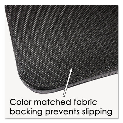 Artistic Sagamore Desk Pad, with Decorative Stitching, 38 x 24, Black