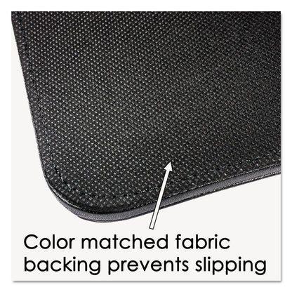 Artistic Sagamore Desk Pad, with Decorative Stitching, 24 x 19, Black