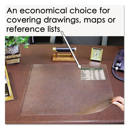 Artistic Second Sight Clear Plastic Desk Protector, with Hinged Protector, 25.5 x 21, Clear