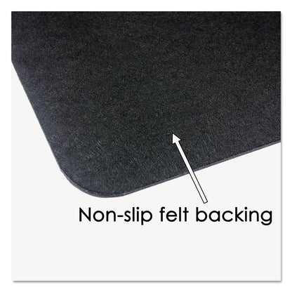 Artistic Leather Desk Pad with Coaster, 20 x 36, Black