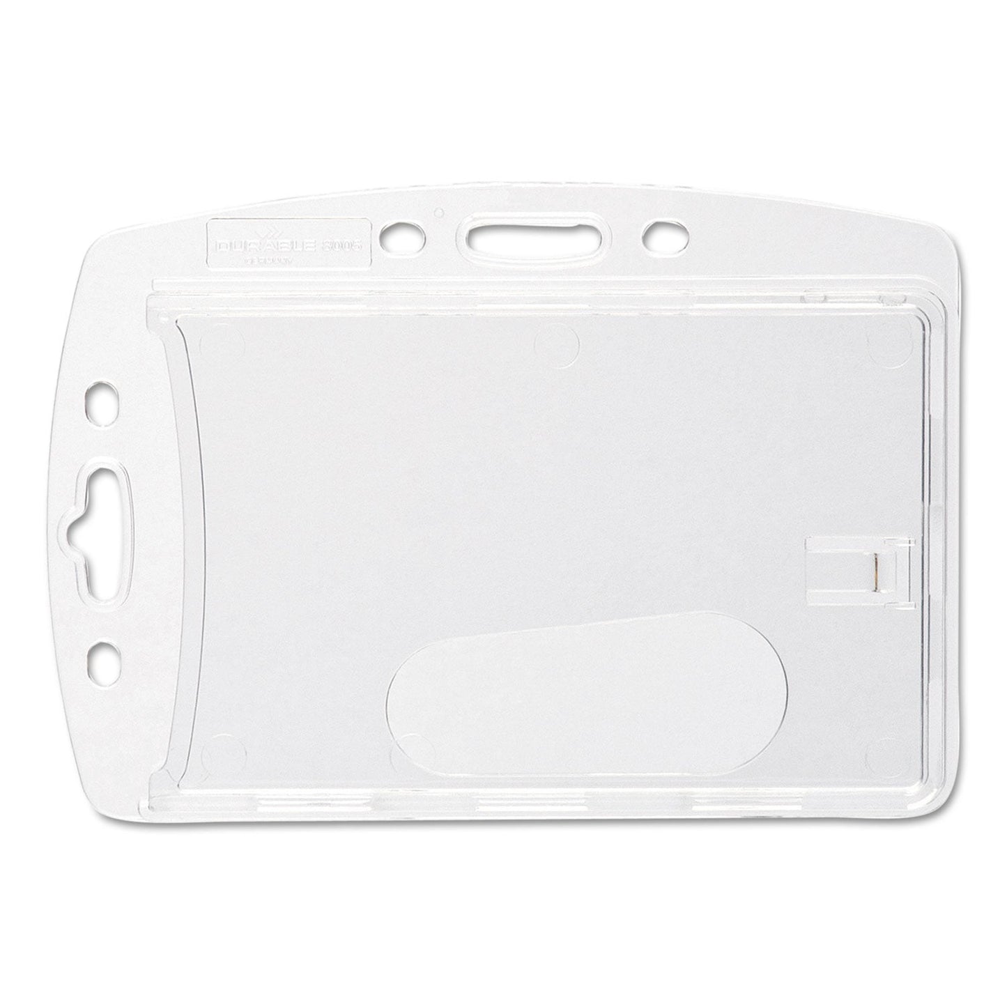 Durable Replacement Card Holder, Vertical/Horizontal, Polystyrene, 10/Pack