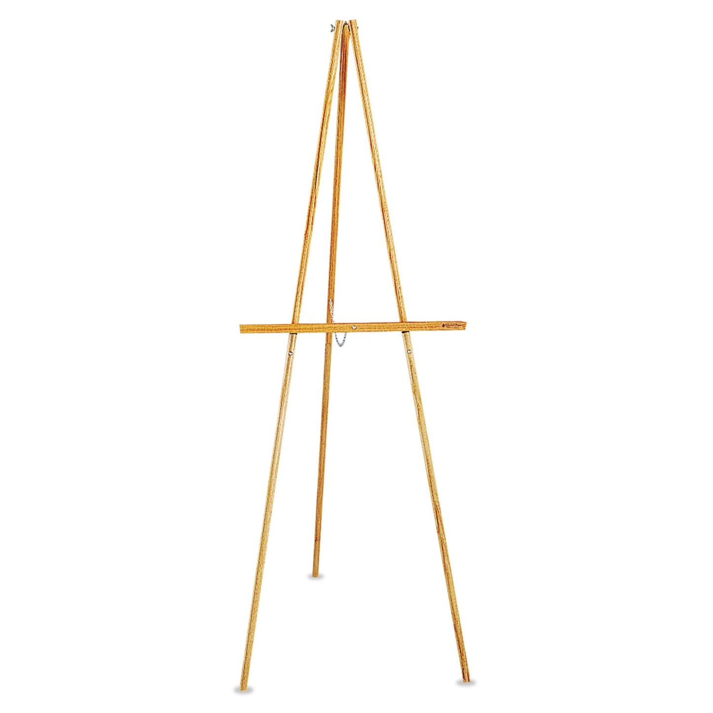 Quartet Lightweight Tripod Floor Easel, 64" High, Natural Oak