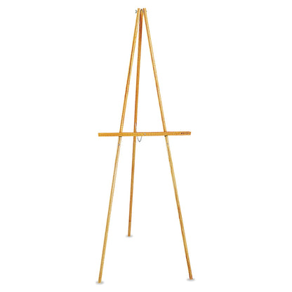 Quartet Lightweight Tripod Floor Easel, 64" High, Natural Oak