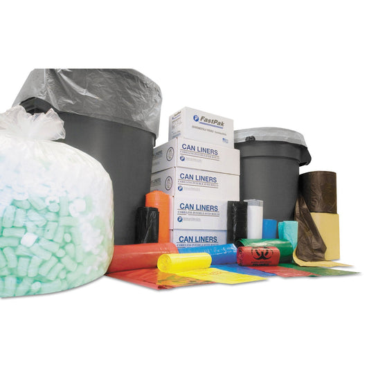 Inteplast Group Institutional Low-Density Can Liners, 10 gal, 0.35 mil, 24" x 24", Black, 1,000/Carton