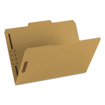 Smead Top Tab Fastener Folders, 1/3-Cut Tabs: Assorted, 2 Fasteners, Legal Size, 11-pt Kraft Exterior, 50/Box