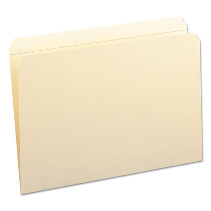 Smead Top Tab Fastener Folders, Straight Tab, 1 Fastener, Legal Size, 11-pt Manila Exterior, 50/Box