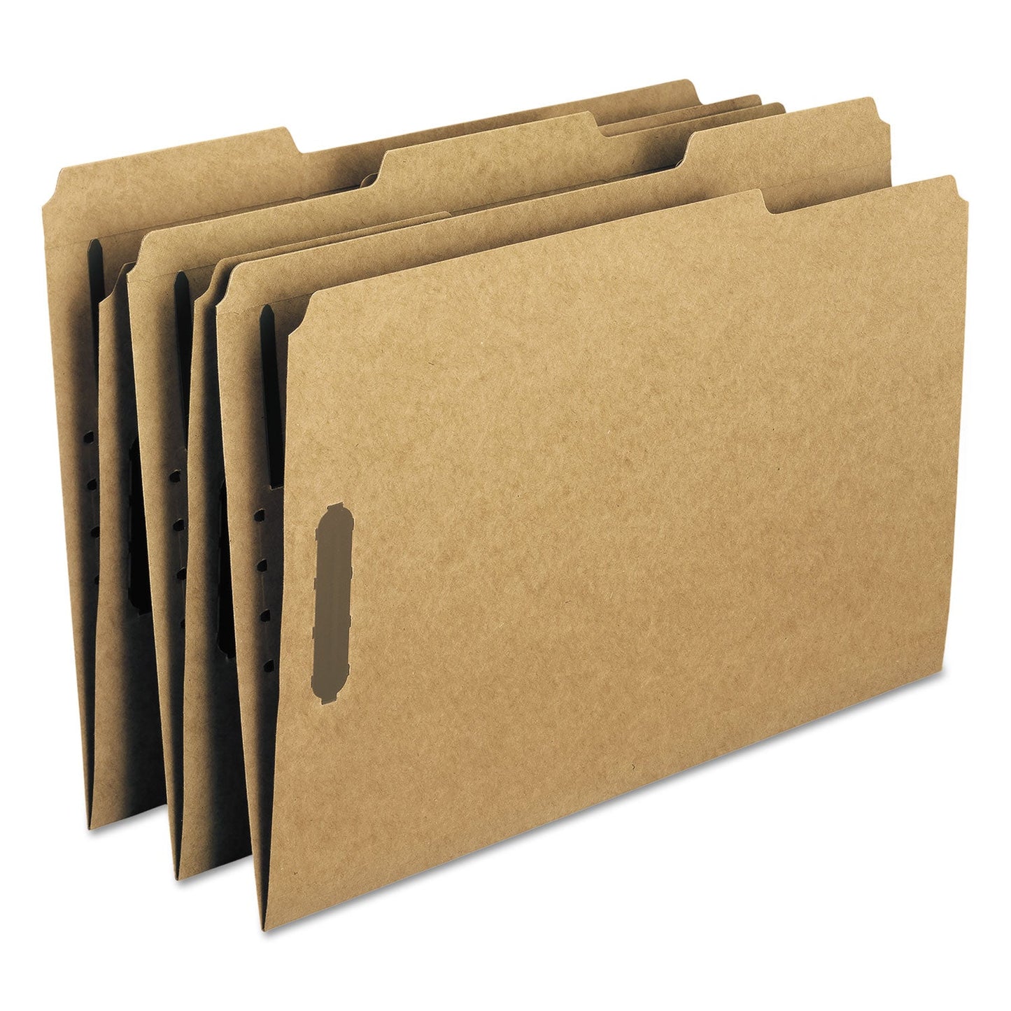Smead Top Tab Fastener Folders, 1/3-Cut Tabs: Assorted, 2 Fasteners, Legal Size, 11-pt Kraft Exterior, 50/Box
