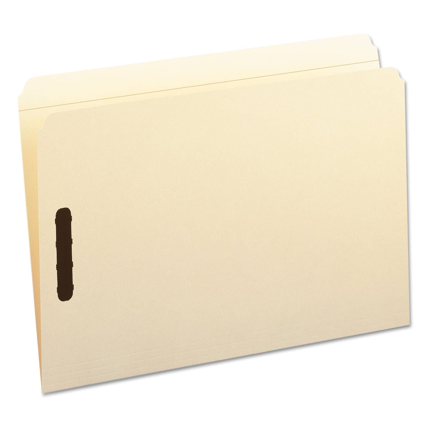 Smead Top Tab Fastener Folders, Straight Tab, 2 Fasteners, Legal Size, 11-pt Manila Exterior, 50/Box