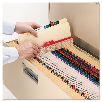 Smead Top Tab Fastener Folders, Straight Tab, 2 Fasteners, Letter Size, 11-pt Manila Exterior, 50/Box