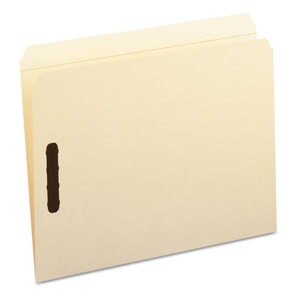 Smead Top Tab Fastener Folders, Straight Tab, 2 Fasteners, Letter Size, 11-pt Manila Exterior, 50/Box