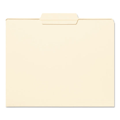 Smead Reinforced Tab Manila File Folders, 1/3-Cut Tabs: Center Position, Letter Size, 0.75" Expansion, 11-pt Manila, 100/Box