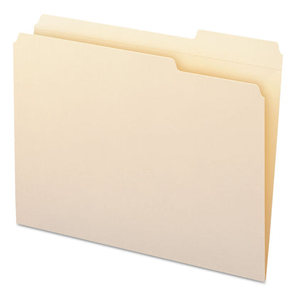 Smead Reinforced Tab Manila File Folders, 1/3-Cut Tabs: Right Position, Letter Size, 0.75" Expansion, 11-pt Manila, 100/Box