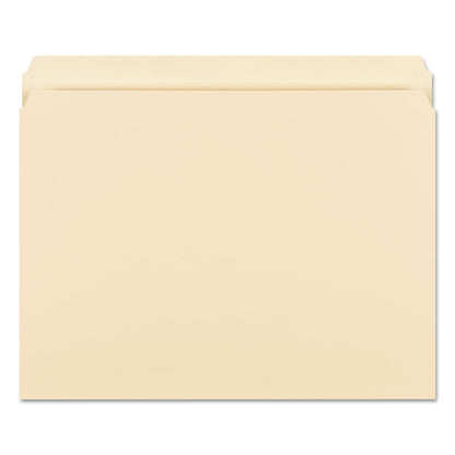 Smead Manila File Folders, Straight Tabs, Letter Size, 0.75" Expansion, Manila, 100/Box