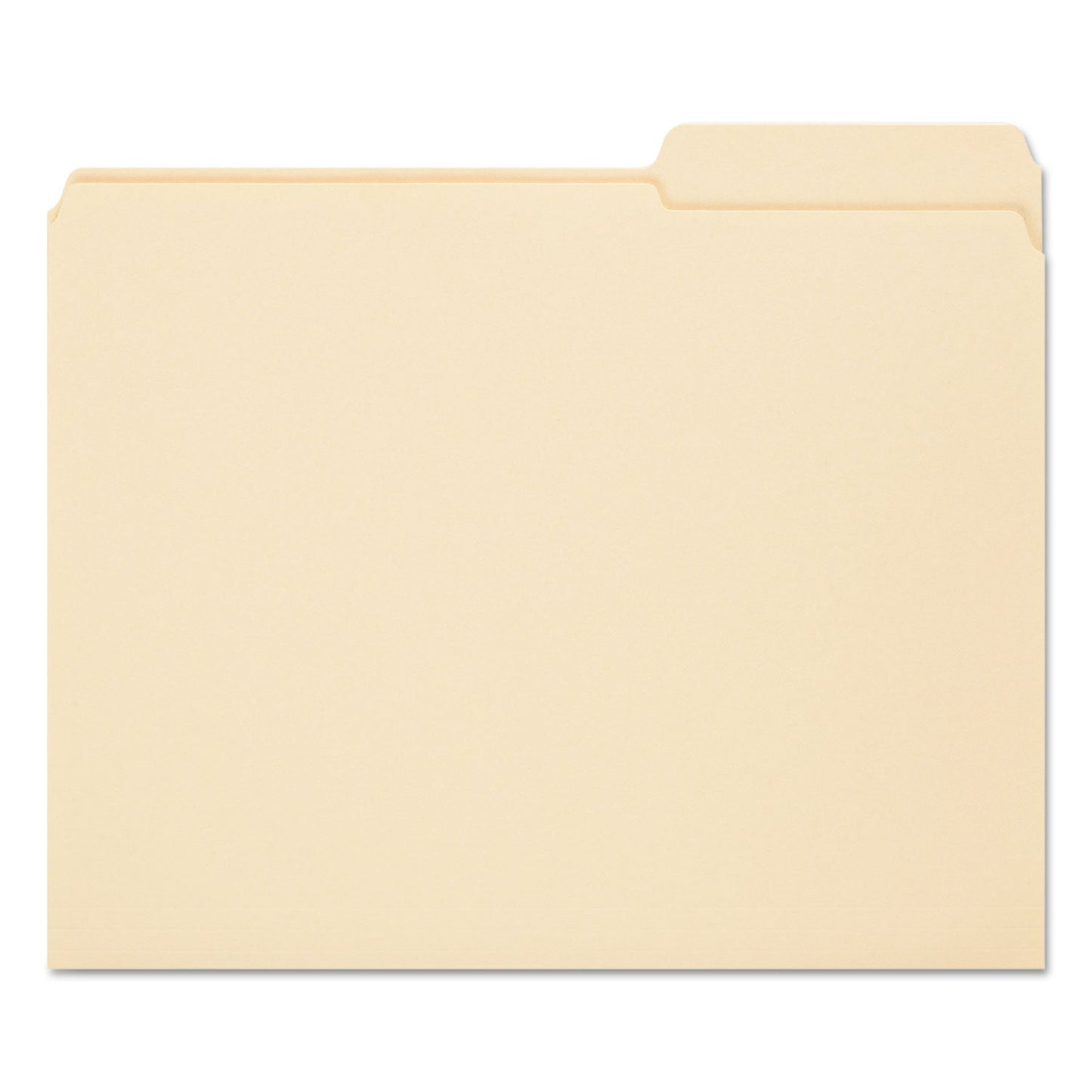 Smead Manila Guide Height Systems File Folders, 2/5-Cut Tabs: Right of Center, Letter Size, 0.75" Expansion, Manila, 100/Box