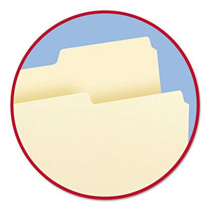 Smead Manila File Folders, 1/3-Cut Tabs: Right Position, Legal Size, 0.75" Expansion, Manila, 100/Box