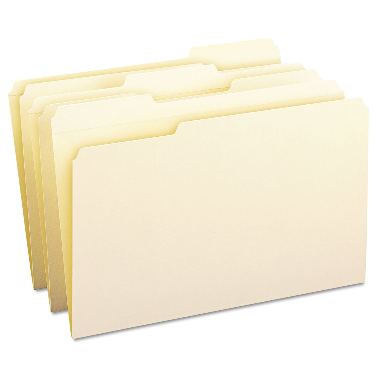 Smead Reinforced Tab Manila File Folders, 1/3-Cut Tabs: Assorted, Legal Size, 0.75" Expansion, 11-pt Manila, 100/Box