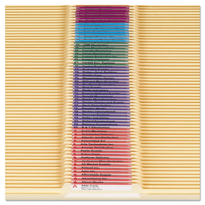 Smead Manila File Folders, 1/3-Cut Tabs: Center Position, Letter Size, 0.75" Expansion, Manila, 100/Box