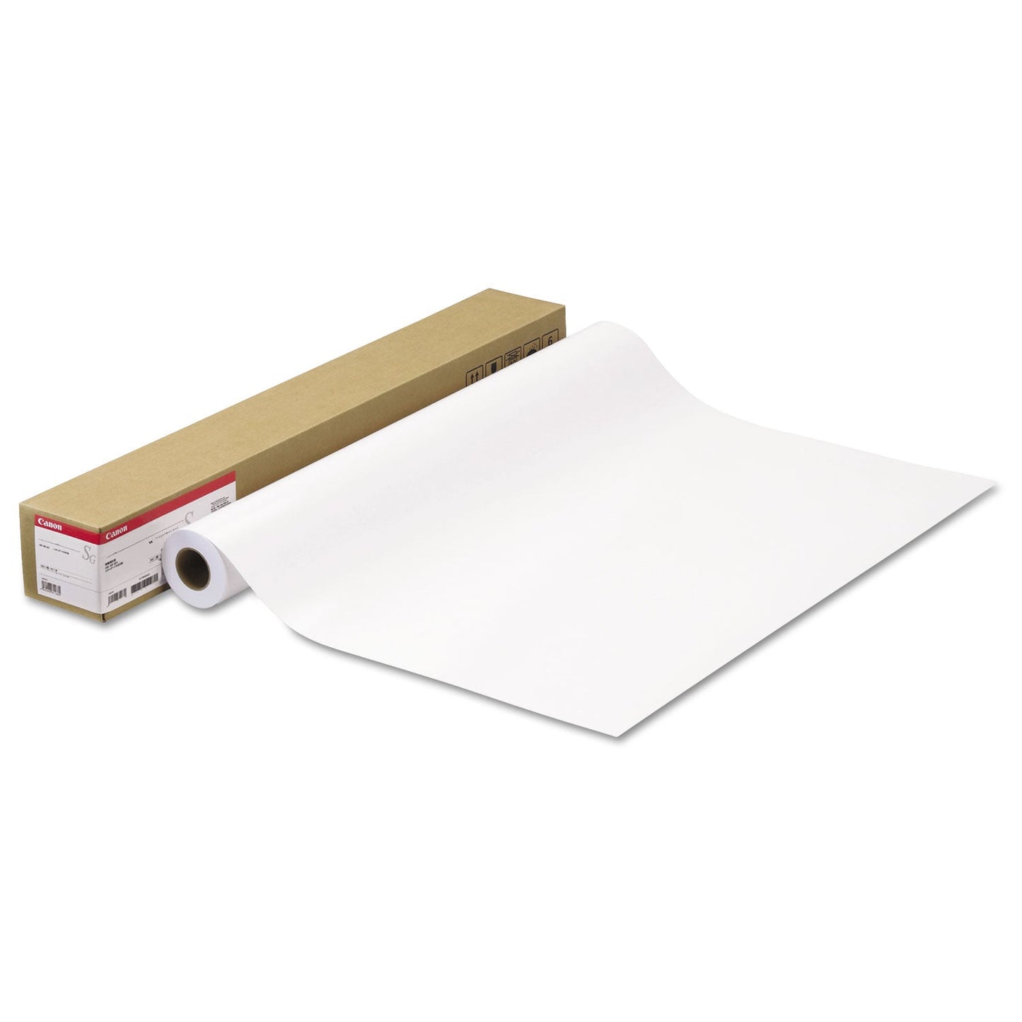Canon Satin Photographic Paper Roll, 3" Core, 10 mil, 24" x 100 ft, Satin White