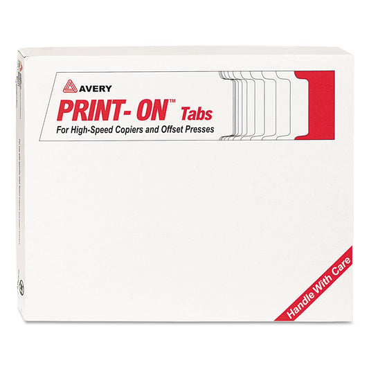 Avery Customizable Print-On Dividers, For Xerox 4135 Copiers and Docutech, 3-Hole Punched, 5-Tab, 11 x 8.5, White, 30 Sets
