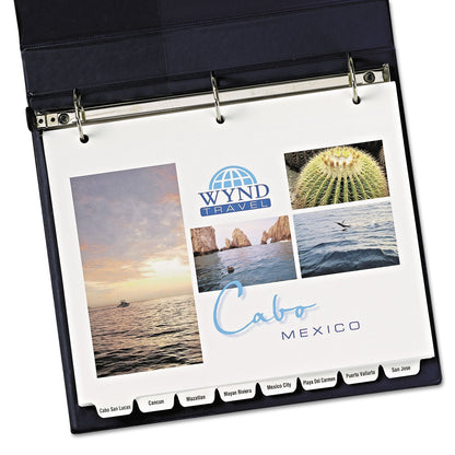 Avery Customizable Print-On Dividers, 3-Hole Punched, 8-Tab, 11 x 8.5, White, 25 Sets