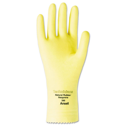 AnsellPro Technicians Latex/Neoprene Blend Gloves, Size 7, 12 Pairs