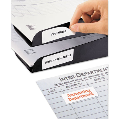 Avery Removable Multi-Use Labels, Inkjet/Laser Printers, 1 x 2.63, White, 30/Sheet, 25 Sheets/Pack