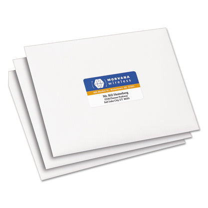 Avery Vibrant Laser Color-Print Labels w/ Sure Feed, 1.25 x 2.38, White, 450/Pack