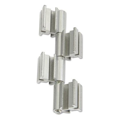 Safco Rumba Whiteboard Screen Accessories, For Safco Rumba Whiteboard Collaboration Screen, Ganging Connector Set, Silver