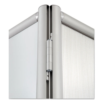 Safco Rumba Whiteboard Screen Accessories, For Safco Rumba Whiteboard Collaboration Screen, Ganging Connector Set, Silver