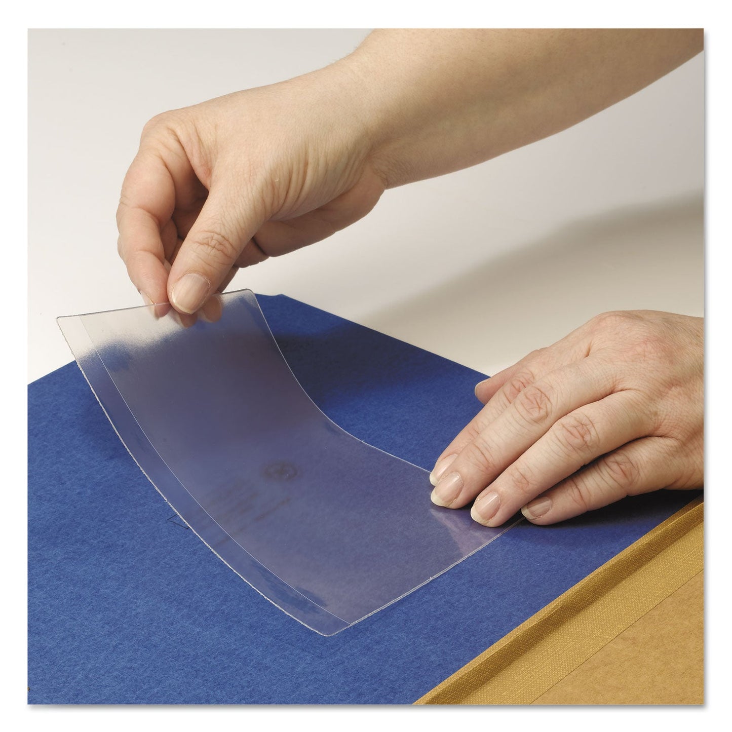 Smead Self-Adhesive Poly Pockets, Top Load, 6.25 x 4.56, Clear, 100/Box