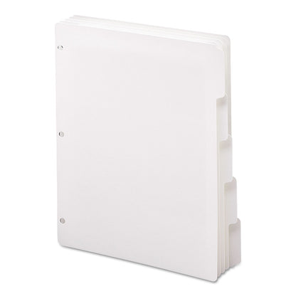 Smead Three-Ring Binder Index Divider, 5-Tab, 11 x 8.5, White, 20 Sets