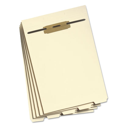 Smead Stackable Folder Dividers with Fasteners, 1/5-Cut End Tab, Letter Size, Manila, 50/Pack
