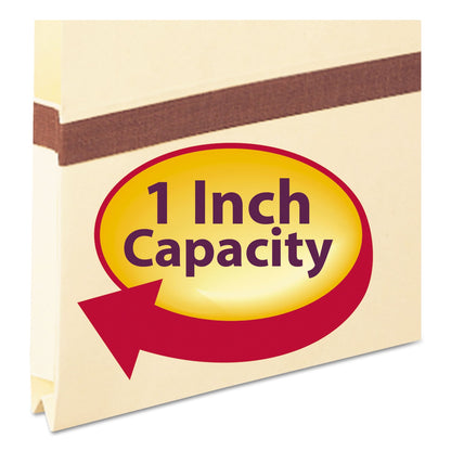 Smead Manila File Pockets, 1" Expansion, Letter Size, Manila