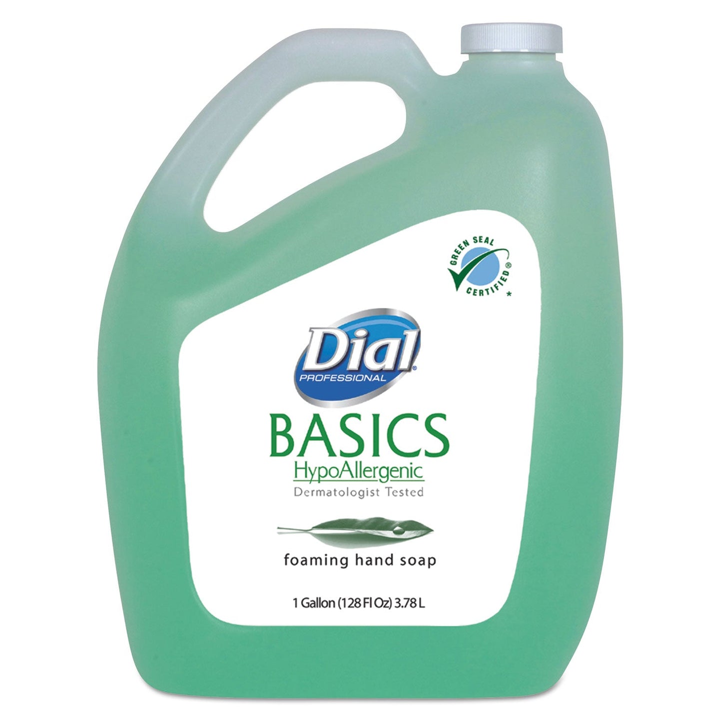 Dial Basics Hypoallergenic Foaming Hand Wash, Honeysuckle, 1 gal, 4/Carton
