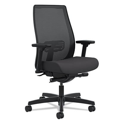 HON Endorse Mesh Mid-Back Work Chair, Supports Up to 300 lb, 17.5" to 21.75" Seat Height, Black