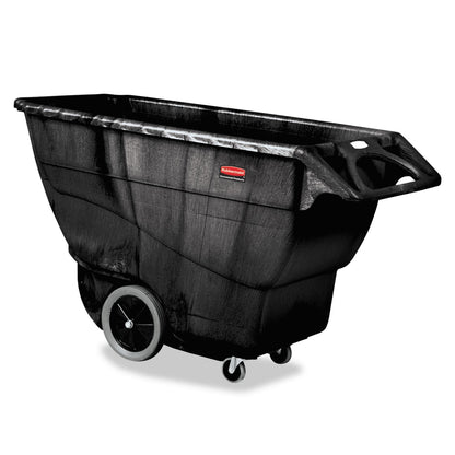 Rubbermaid Structural Foam Tilt Truck, Rectangular, 2,100 lb Capacity, Black