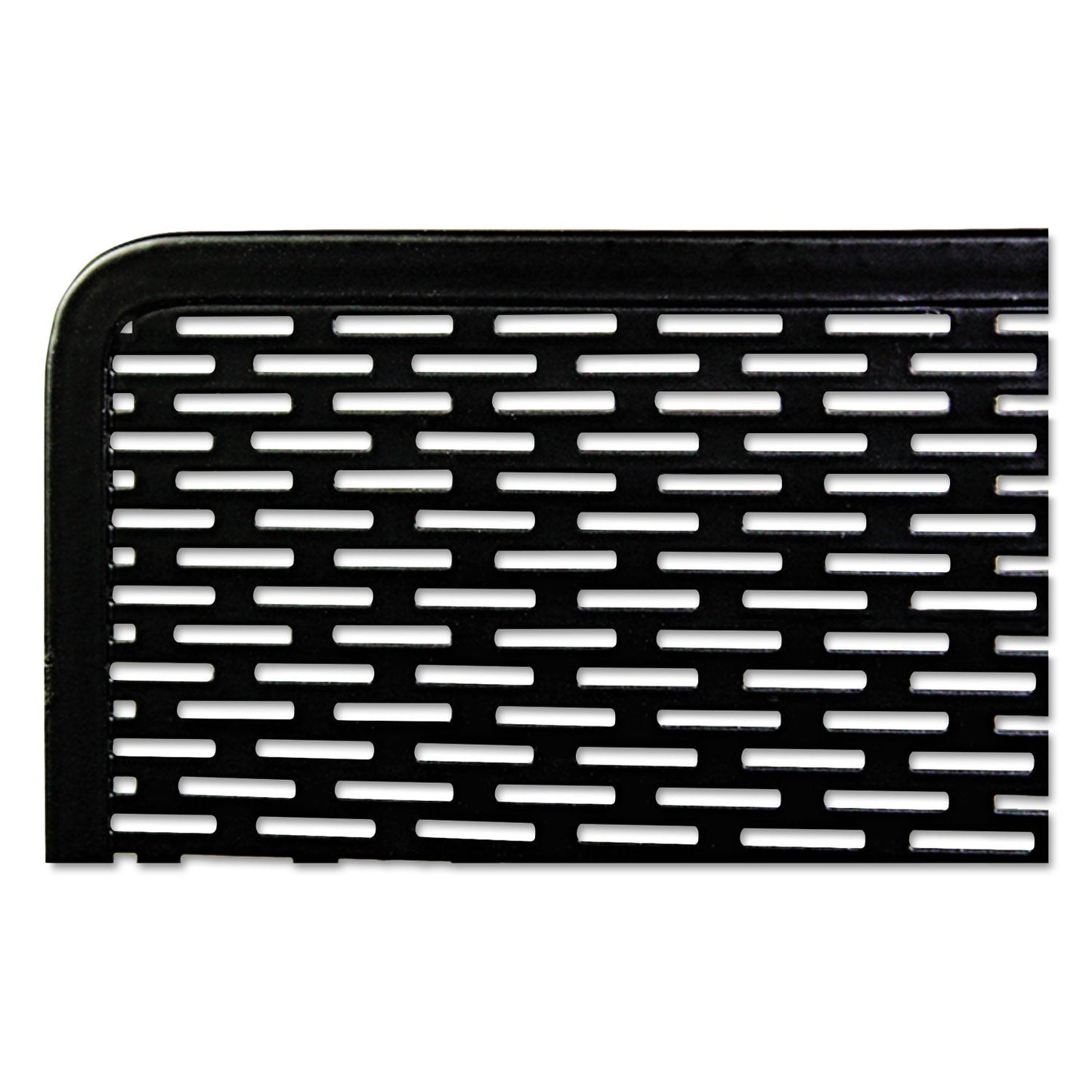 Artistic Urban Collection Punched Metal Pencil Cup/Cell Phone Stand, Perforated Steel, 3.5 x 3.5, Black