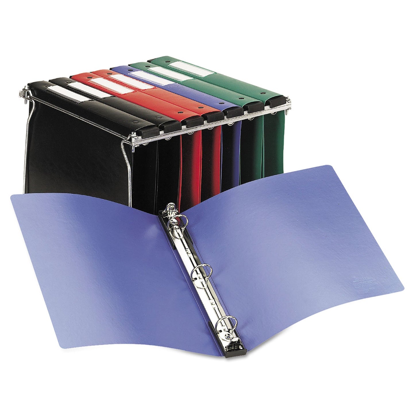 Avery Hanging Storage Flexible Non-View Binder with Round Rings, 3 Rings, 1" Capacity, 11 x 8.5, Blue