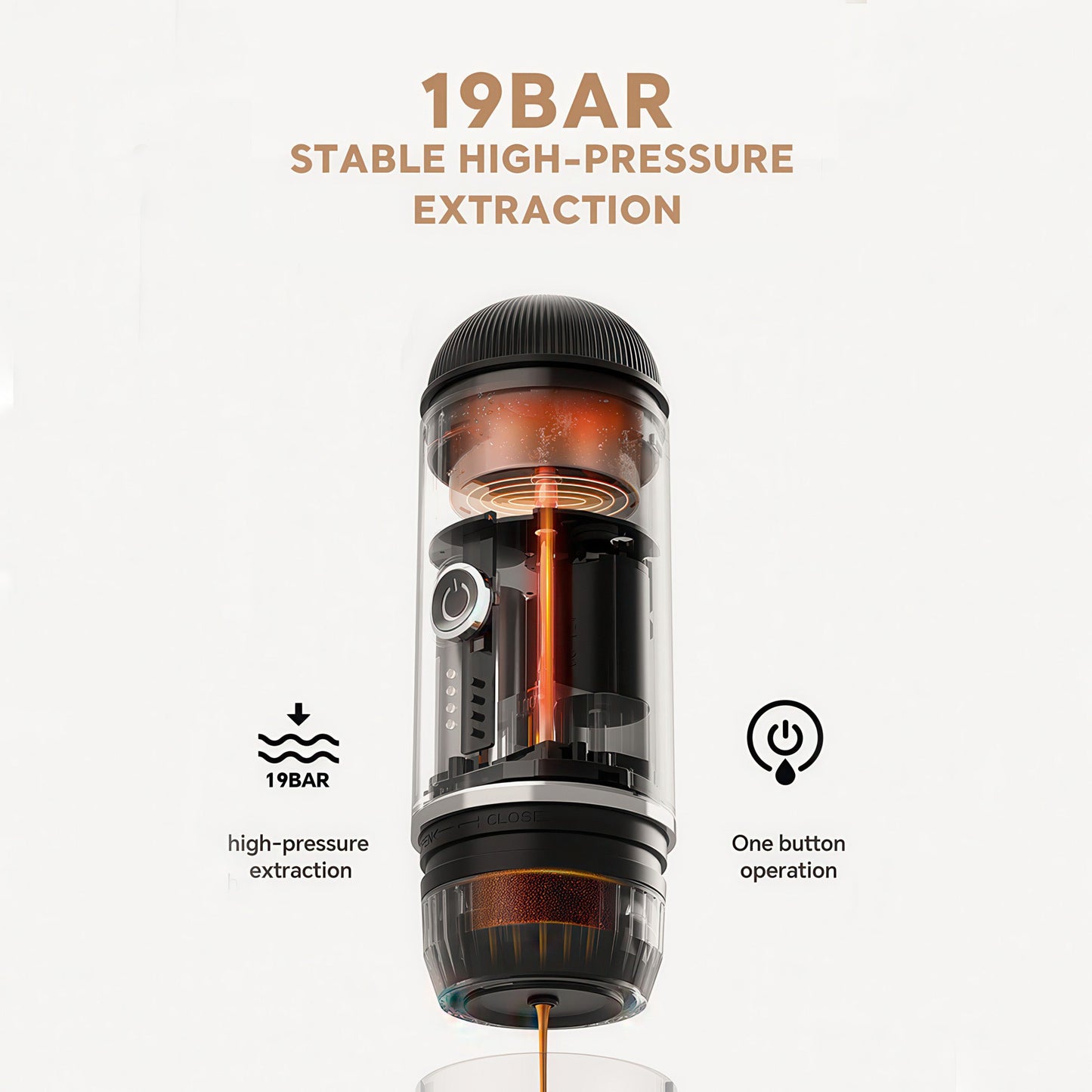 Portable Electric Espresso Coffee Maker