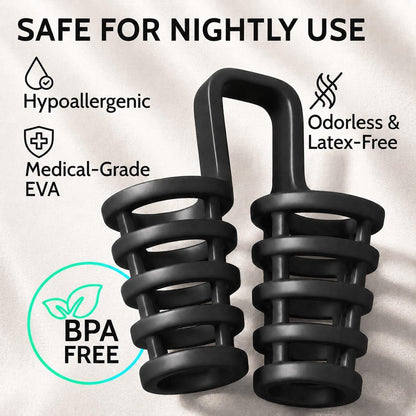 Nasal Dilators for Sleeping & Breathing (8 Pairs 4 Sizes) – Soft EVA Internal Nose Vents to Help Open Nostrils – Support Nasal Airflow & Nasal Related Snoring
