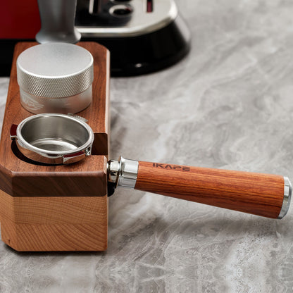 Solid Wood Handle Bottomless Portafilter