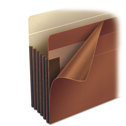 Smead Heavy-Duty Redrope End Tab TUFF Pockets, 5.25" Expansion, Legal Size, Redrope, 10/Box