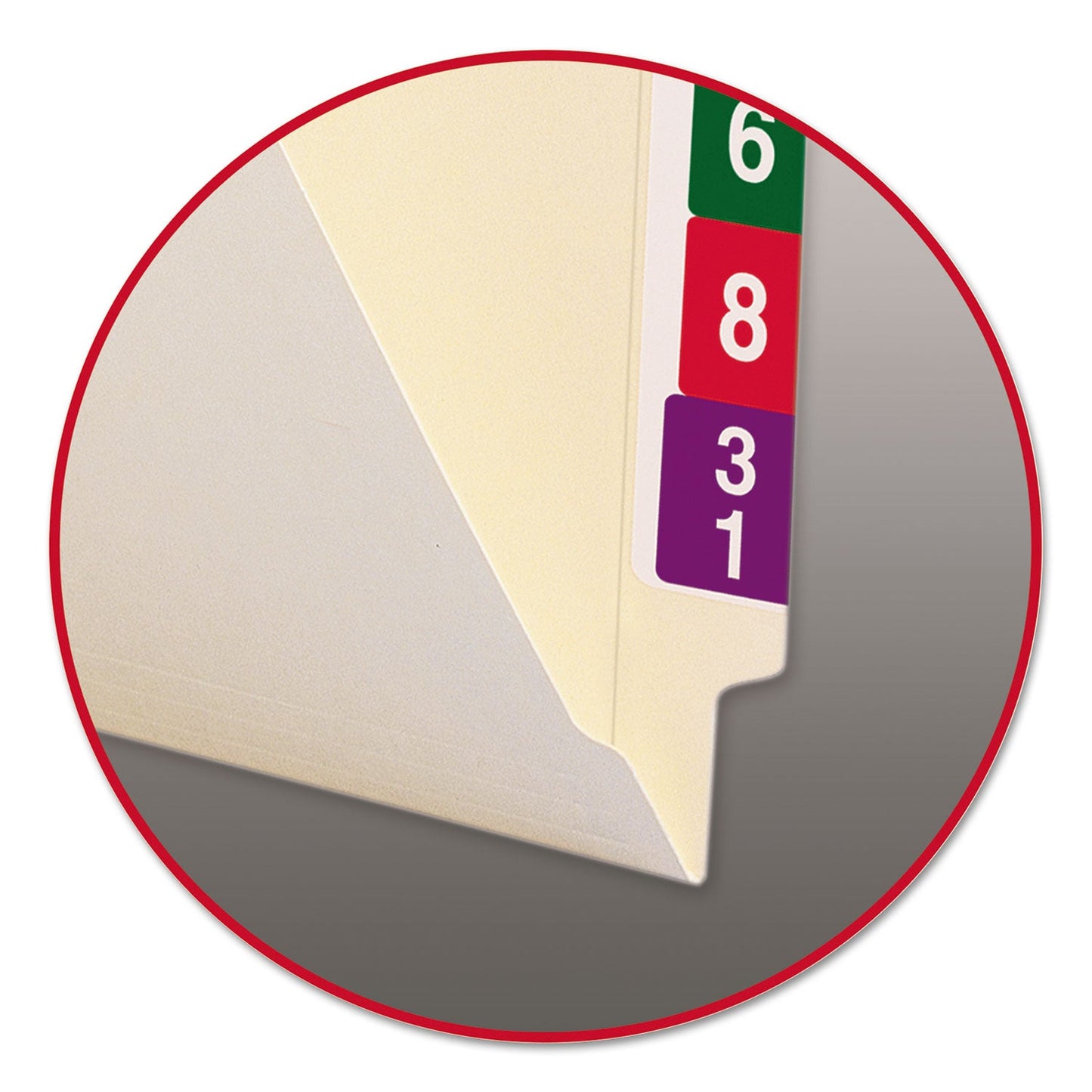 Smead 100% Recycled Manila End Tab Folders, Straight Tabs, Letter Size, 0.75" Expansion, Manila, 100/Box